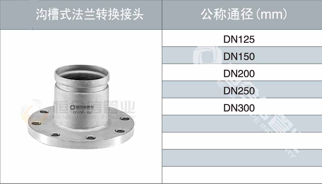 溝（gōu）槽式法蘭（lán）轉換接頭參數1